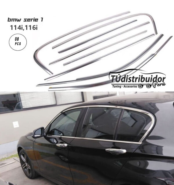 accesorios biseles cromado bmw 114i